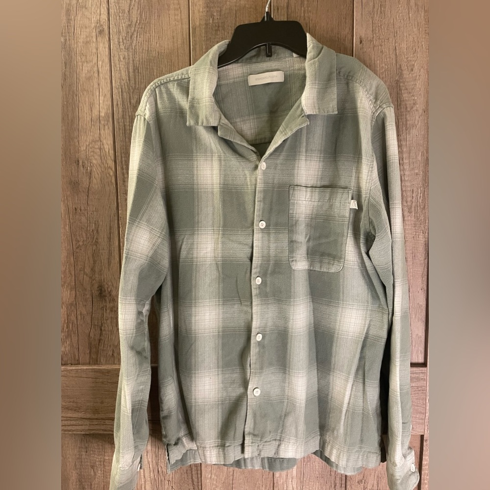 large flannel button down from urban outfitters